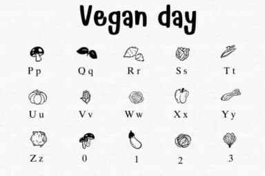 Vegan Day by Sontaya — Dingbats Font — thumbnail 3