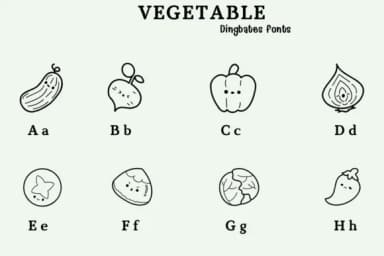 Vegetable by Chonada — Dingbats Font — thumbnail 2