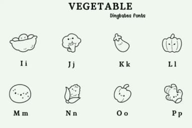 Vegetable by Chonada — Dingbats Font — thumbnail 3