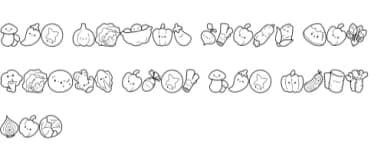 Vegetable by Chonada — Dingbats Font — thumbnail 8
