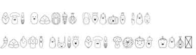 Vegetable Doodle by danita.kukkai — Dingbats Font — thumbnail 8