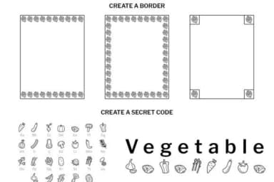 Vegetable Doodle by digitalplannerland — Dingbats Font — thumbnail 6