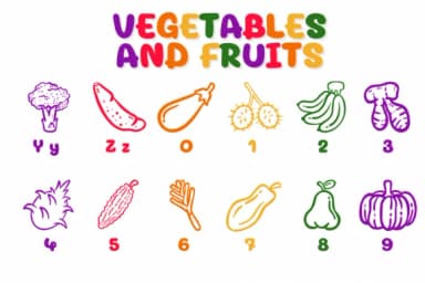 Vegetables and Fruits by Chonada — Dingbats Font — thumbnail 4