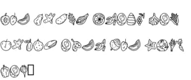 Veggie Doodle by CrafterFonts — Dingbats Font — thumbnail 5