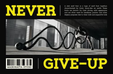 Vergho by maikofarazhatta — Slab Serif Font — thumbnail 2