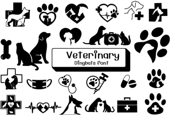 Veterinary by Ketsarin — Dingbats Font