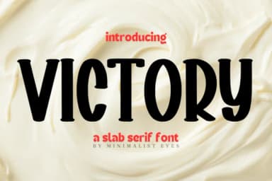 Victory by Minimalist Eyes — Slab Serif Font — thumbnail 1