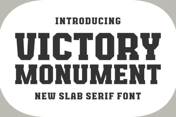 Victory Monument by Riman (7NTypes) — Slab Serif Font