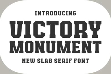Victory Monument by Riman (7NTypes) — Slab Serif Font — thumbnail 1