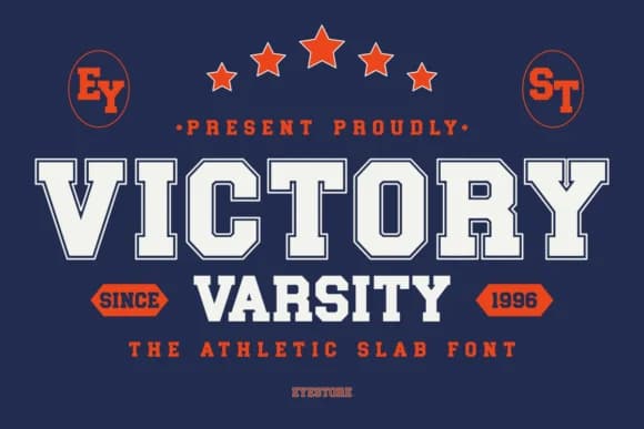 Victory Varsity by Eystore — Slab Serif Font