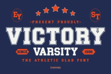 Victory Varsity by Eystore — Slab Serif Font — thumbnail 1
