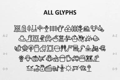 Village Doodle by CrafterFonts — Dingbats Font — thumbnail 2