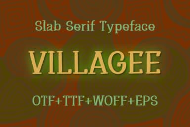 Villagee by yuryfrom — Slab Serif Font — thumbnail 1