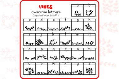 Vines Dingbats by WADLEN — Dingbats Font — thumbnail 3