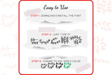 Vines Dingbats by WADLEN — Dingbats Font — thumbnail 4