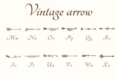 Vintage Arrow by Chonada — Dingbats Font — thumbnail 3