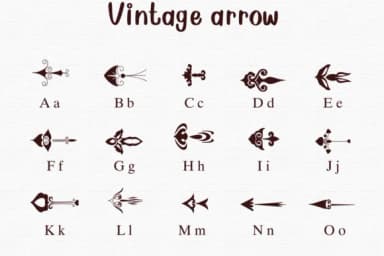 Vintage Arrow by Nongyao — Dingbats Font — thumbnail 2