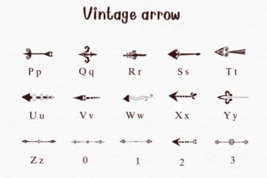 Vintage Arrow by Nongyao — Dingbats Font — thumbnail 3