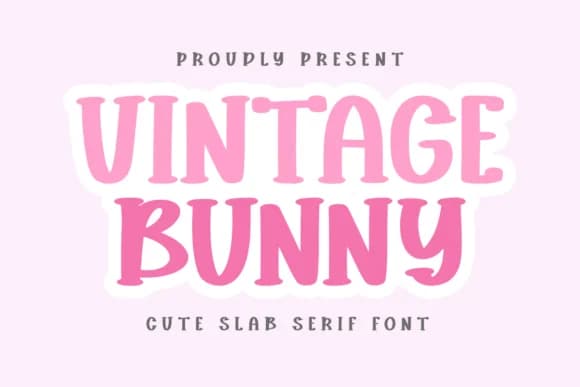 Vintage Bunny by CraftedType Studio — Slab Serif Font