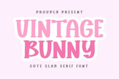 Vintage Bunny by CraftedType Studio — Slab Serif Font — thumbnail 1