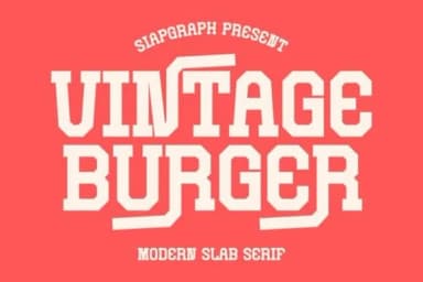 Vintage Burger by SiapGraph — Slab Serif Font — thumbnail 1