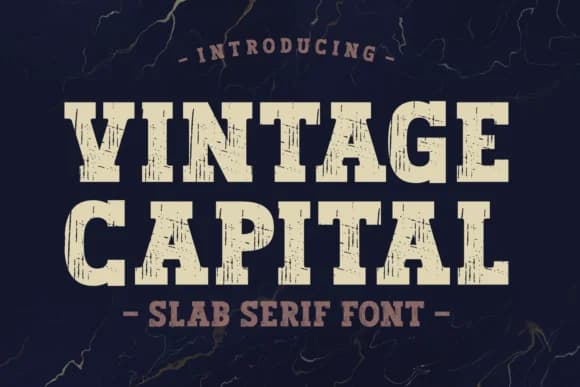 Vintage Capital by Jasm (7NTypes) — Slab Serif Font