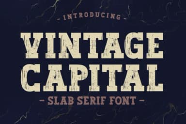 Vintage Capital by Jasm (7NTypes) — Slab Serif Font — thumbnail 1