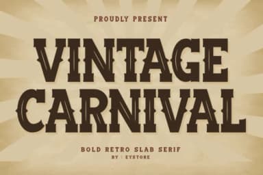 Vintage Carnival by Eystore — Slab Serif Font — thumbnail 1