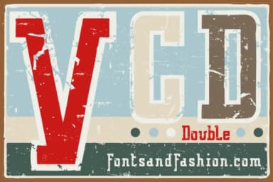 Vintage College Dept_Double by Fontsandfashion — Slab Serif Font — thumbnail 2