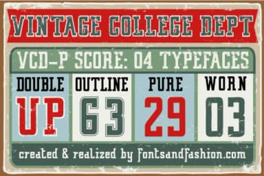Vintage College by Fontsandfashion — Slab Serif Font — thumbnail 2