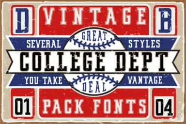 Vintage College by Fontsandfashion — Slab Serif Font — thumbnail 4