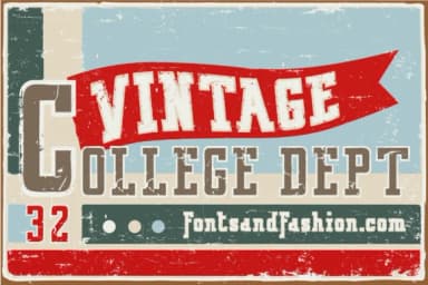 Vintage College by Fontsandfashion — Slab Serif Font — thumbnail 6