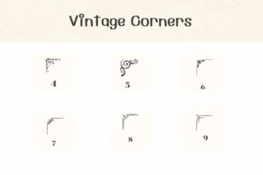 Vintage Corners by Ketsarin — Dingbats Font — thumbnail 4