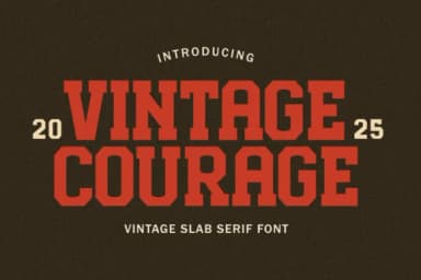 Vintage Courage by Almairatype Studio — Slab Serif Font — thumbnail 1