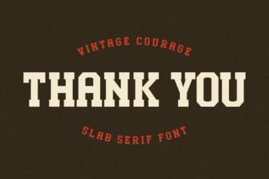 Vintage Courage by Almairatype Studio — Slab Serif Font — thumbnail 6