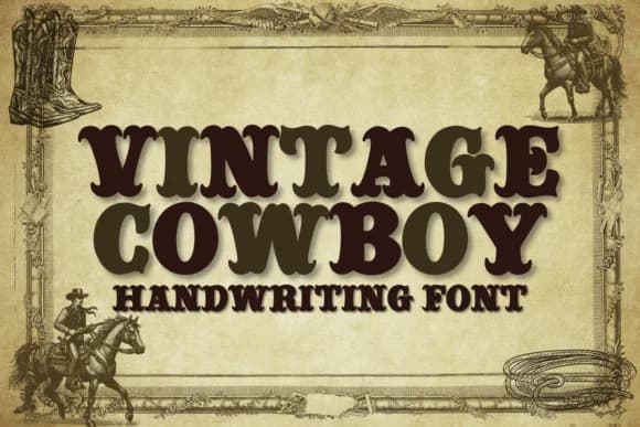 Vintage Cowboy by Chonada — Slab Serif Font
