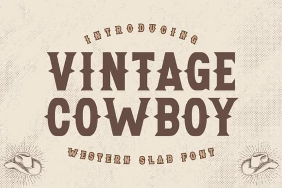 Vintage Cowboy by Almairatype Studio — Slab Serif Font