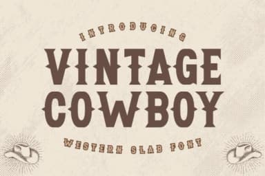 Vintage Cowboy by Almairatype Studio — Slab Serif Font — thumbnail 1