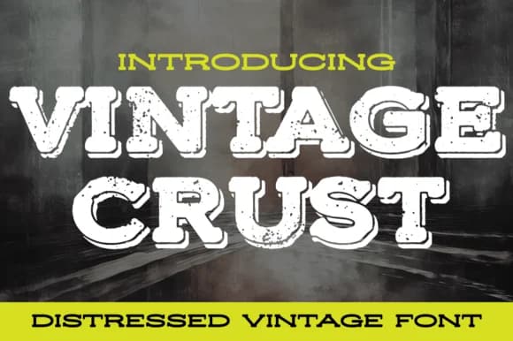Vintage Crust by stompstock — Slab Serif Font