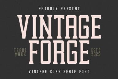 Vintage Forge by Almairatype Studio — Slab Serif Font — thumbnail 1