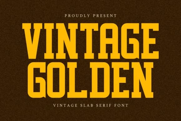 Vintage Golden by Almairatype Studio — Slab Serif Font