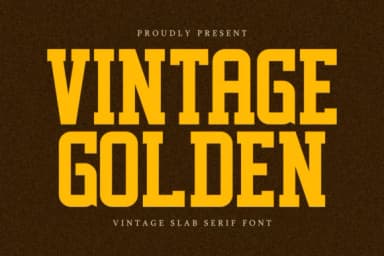 Vintage Golden by Almairatype Studio — Slab Serif Font — thumbnail 1