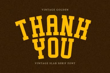 Vintage Golden by Almairatype Studio — Slab Serif Font — thumbnail 6