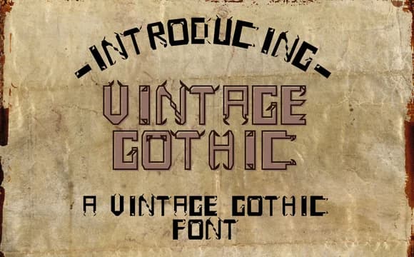 Vintage Gothic by Merlot S — Slab Serif Font