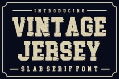 Vintage Jersey by Infinity art Studio — Slab Serif Font — thumbnail 1
