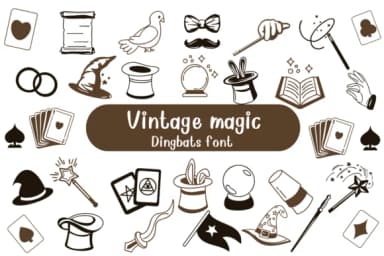Vintage Magic by Nongyao — Dingbats Font — thumbnail 1