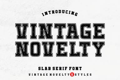 Vintage Novelty by Ade (7NTypes) — Slab Serif Font — thumbnail 1