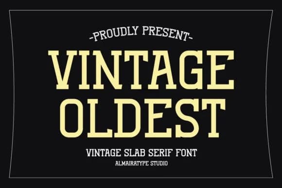 Vintage Oldest by Almairatype Studio — Slab Serif Font
