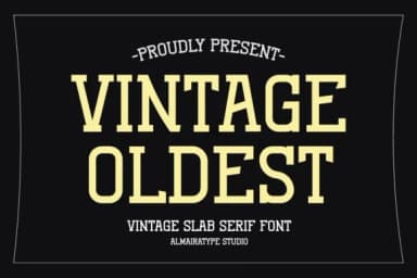 Vintage Oldest by Almairatype Studio — Slab Serif Font — thumbnail 1