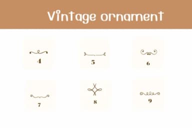 Vintage Ornament by Ketsarin — Dingbats Font — thumbnail 4